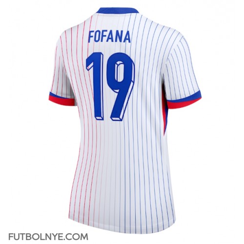 Camiseta Francia Youssouf Fofana #19 Visitante Equipación para mujer Eurocopa 2024 manga corta